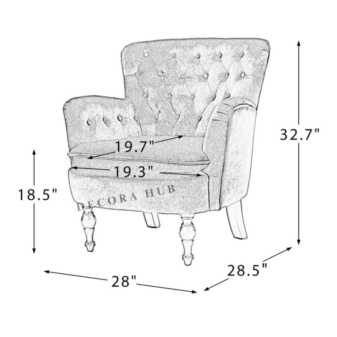 Super Comfable Velvet Lounge Chair