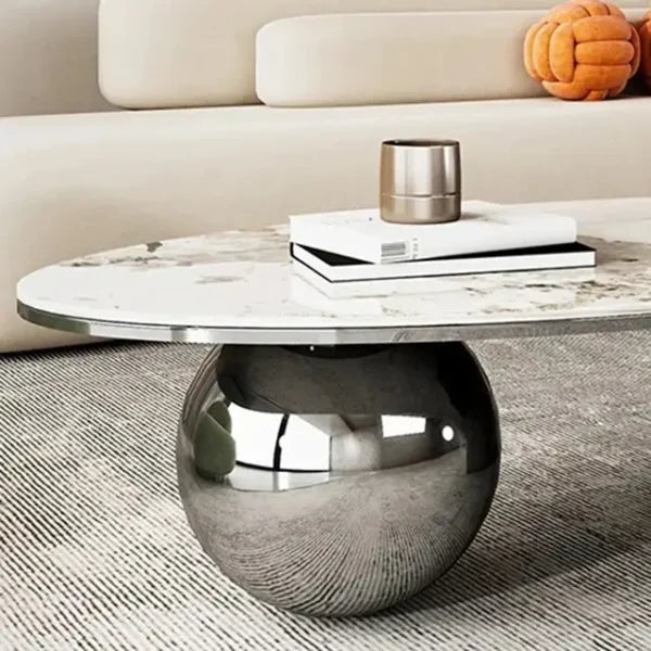 Marvellous Centre Table In Silver Colour