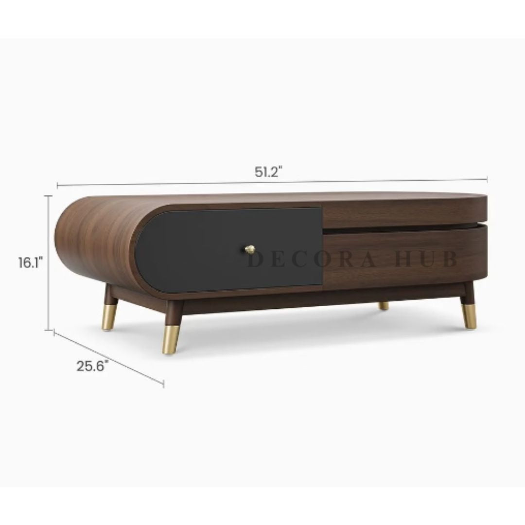 Luxurious Oak Solid Wood Coffee Table