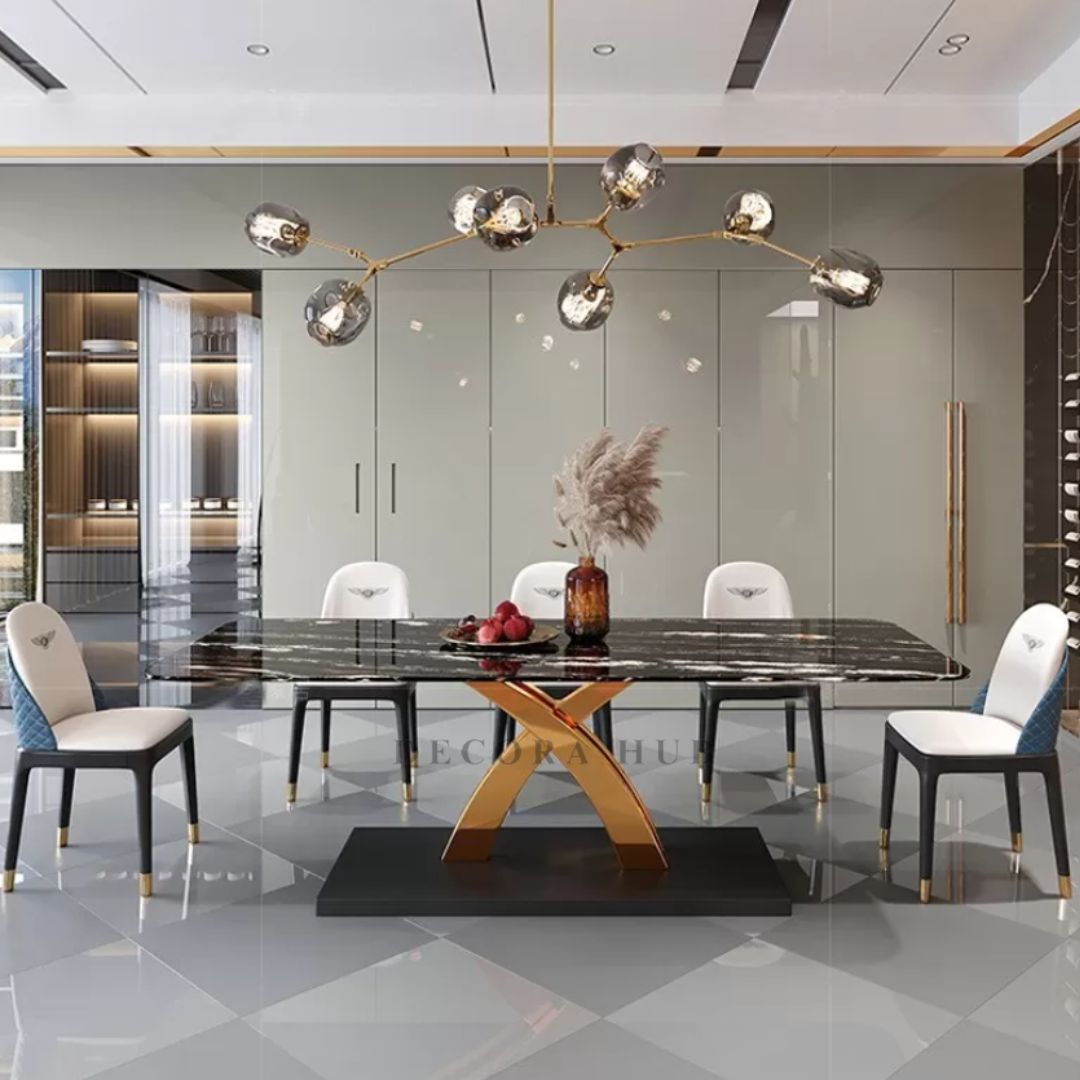 Nordic Black Marble Dining table