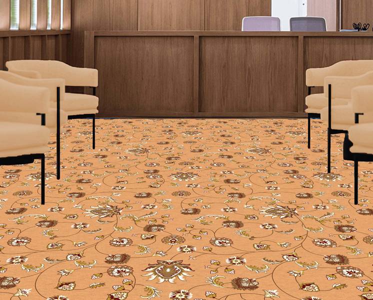 Flora Simple Fawn Designer Carpet
