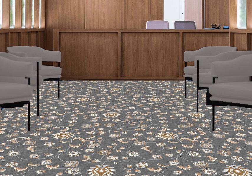 Flora Bold Grey Designer Carpet
