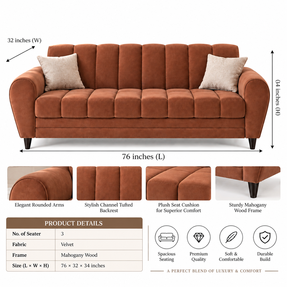 The Verona Luxe Sofa