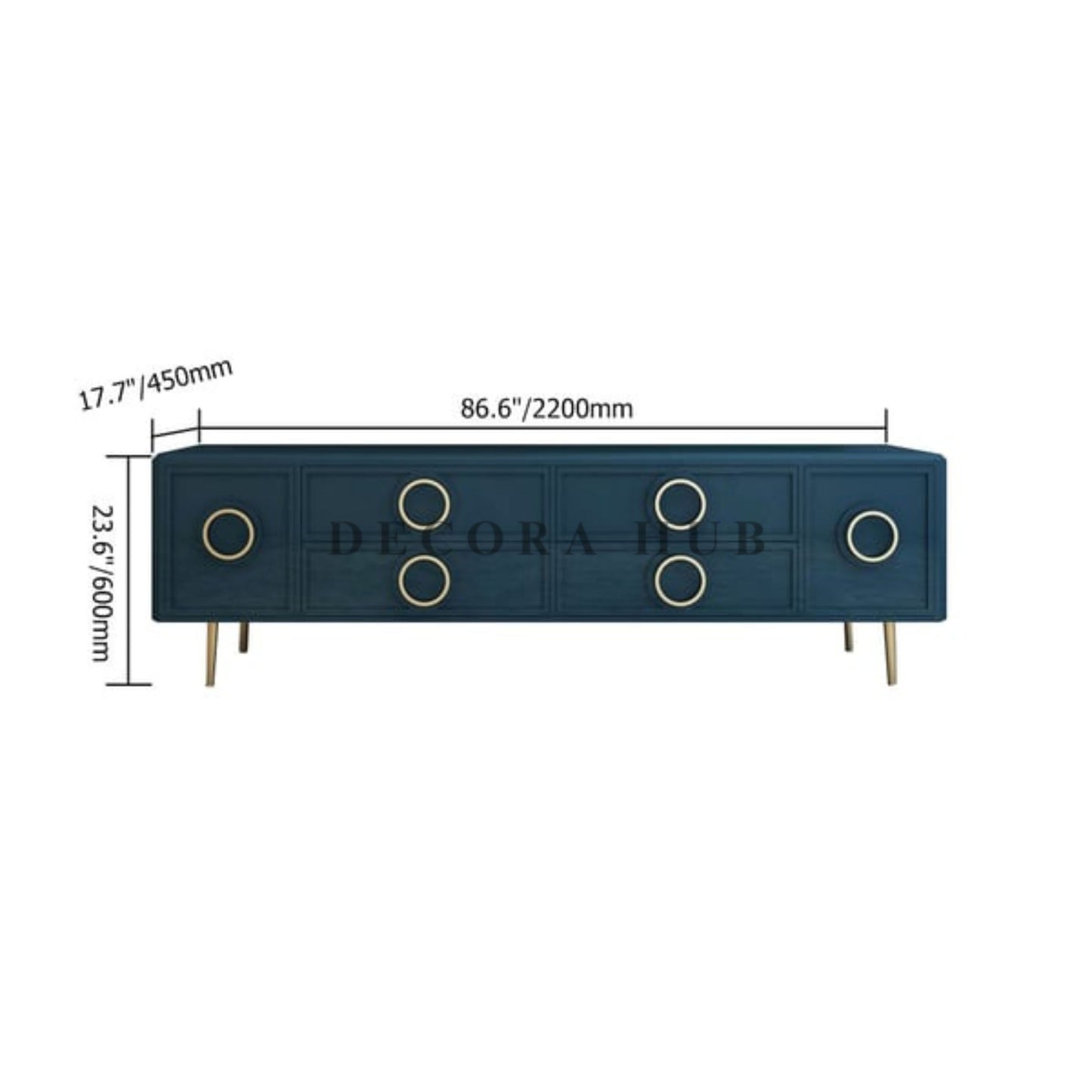 Blue Luxury Tv Unit For Living Area