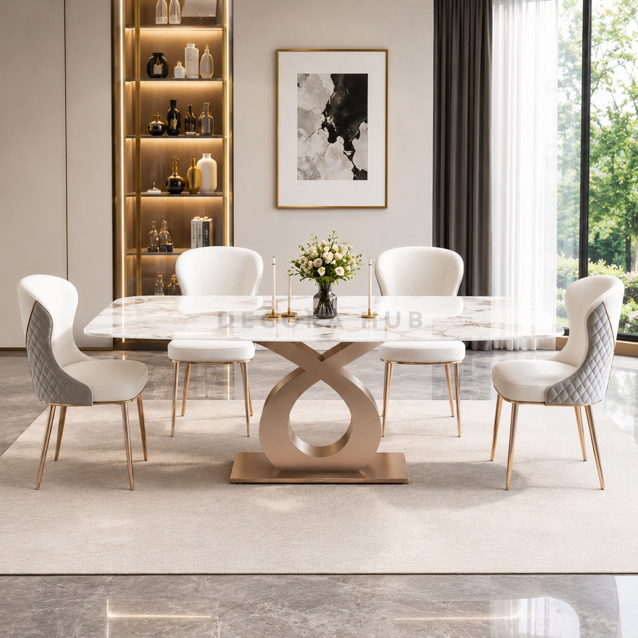 Rose Aura Dining Table
