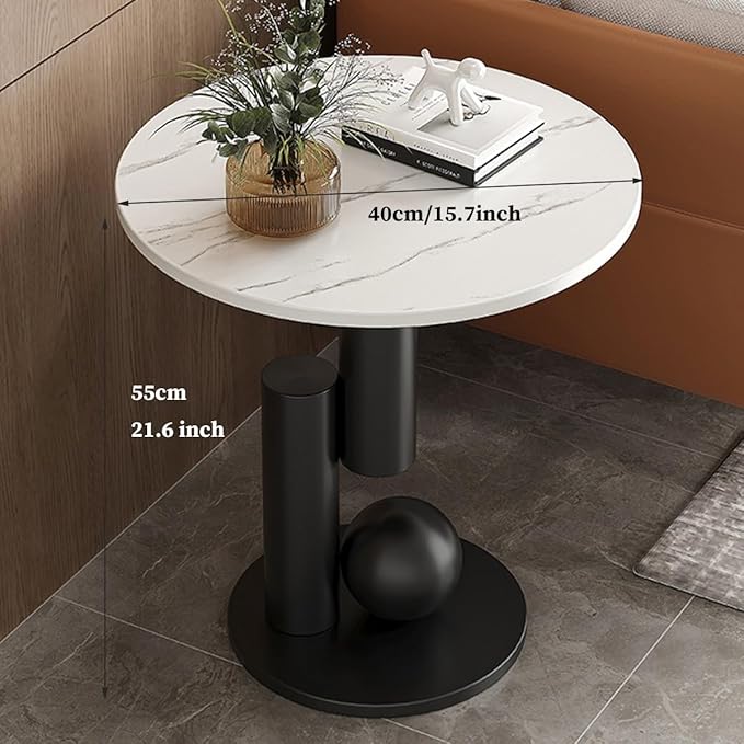 DecoraHub Gold Luxurious Marble Coffee Table