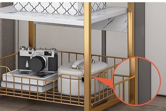 Bliss Black Square Side Table