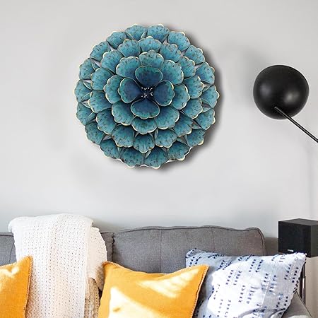 Blue Flower Wall Art Decor