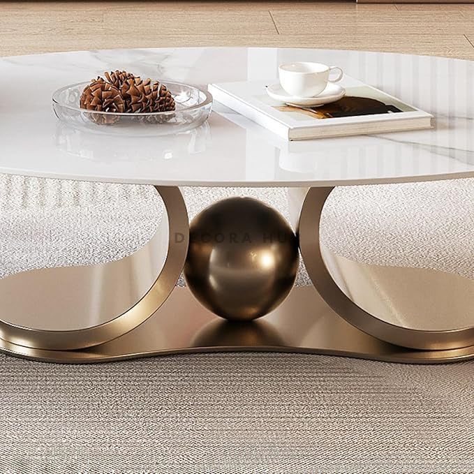Lavish Copper Gold Centre Table