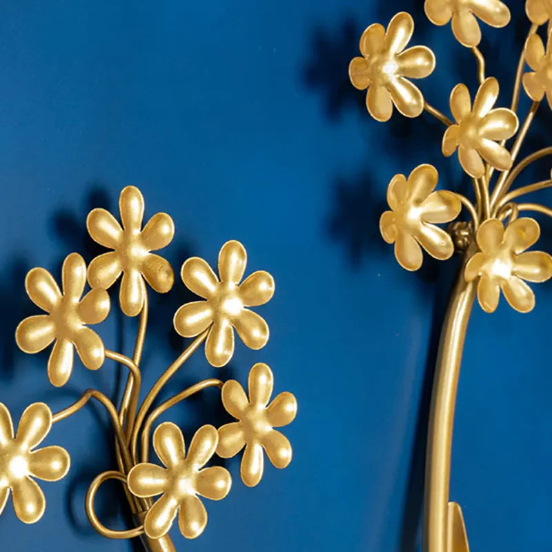 Semi-Circle Design Glam Metal Wall Decor - (Set of 2)