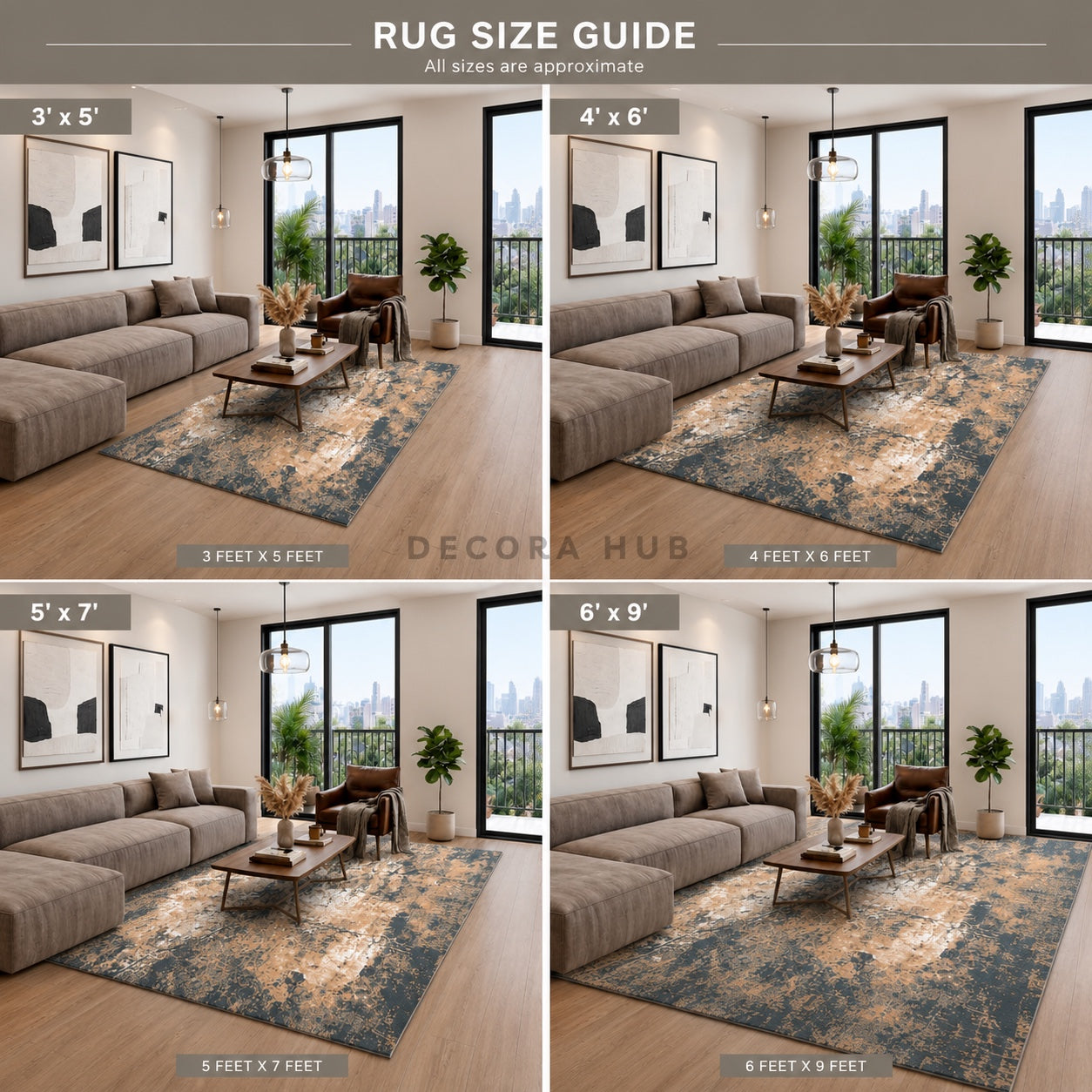 Earthy Veins Designer Carpet