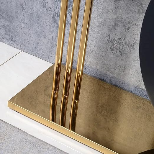 Geometry Shaped Stone Top & Stainless Steel Frame Console Table - image 6