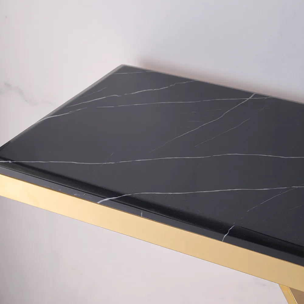 Honeycomb Golden Console Table - image 4