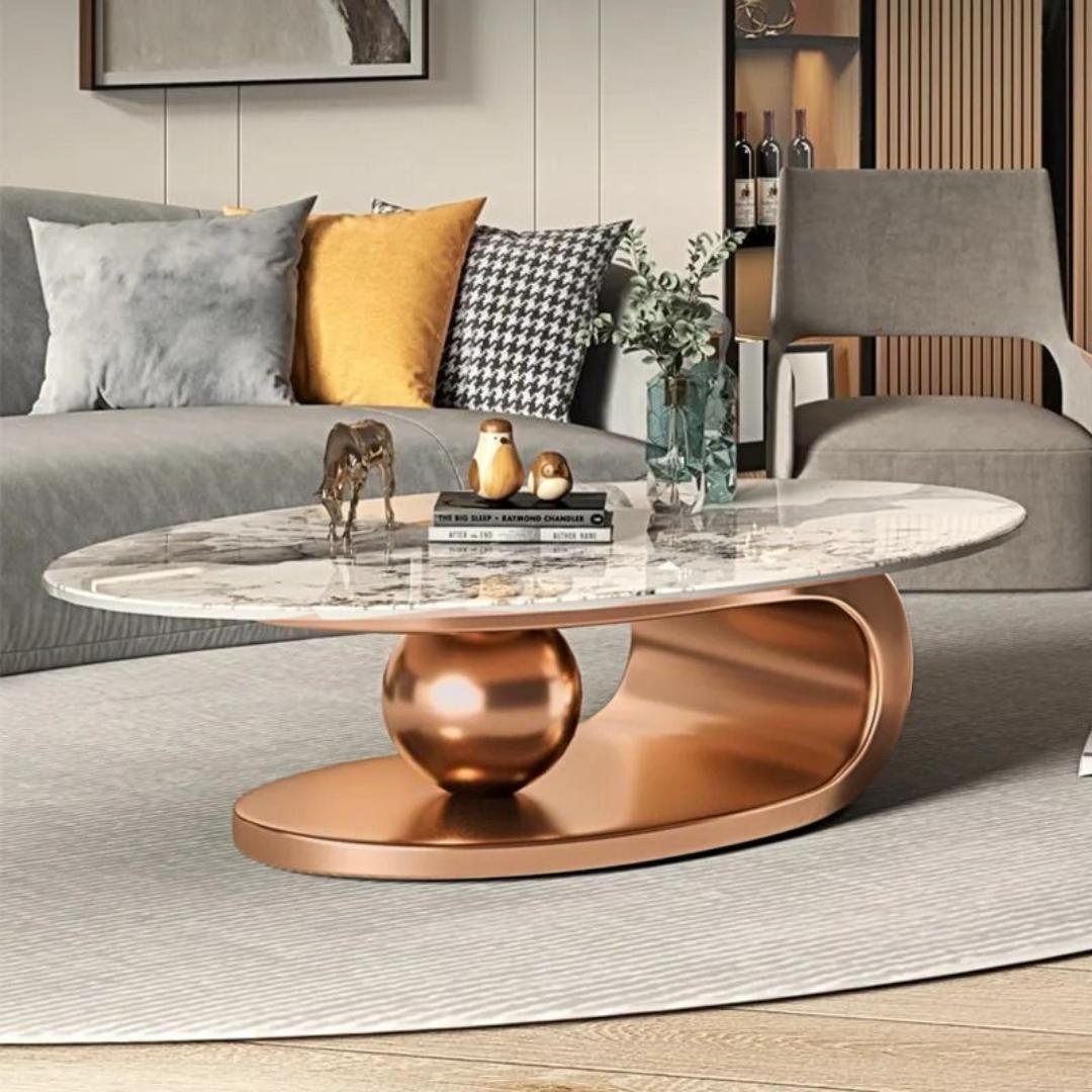 Alaska Rose Gold Luxurious Centre Table