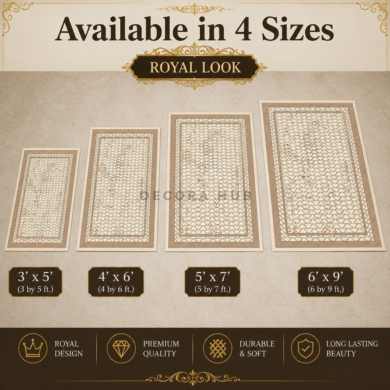 Azura Turkish Frame Designer Carpet