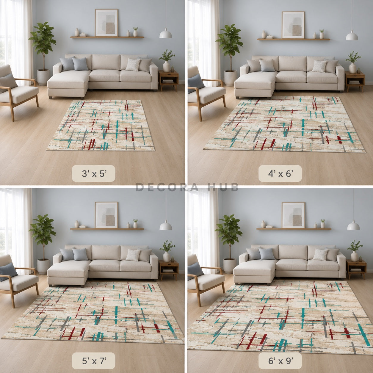 Linear Luxe Designer Carpet