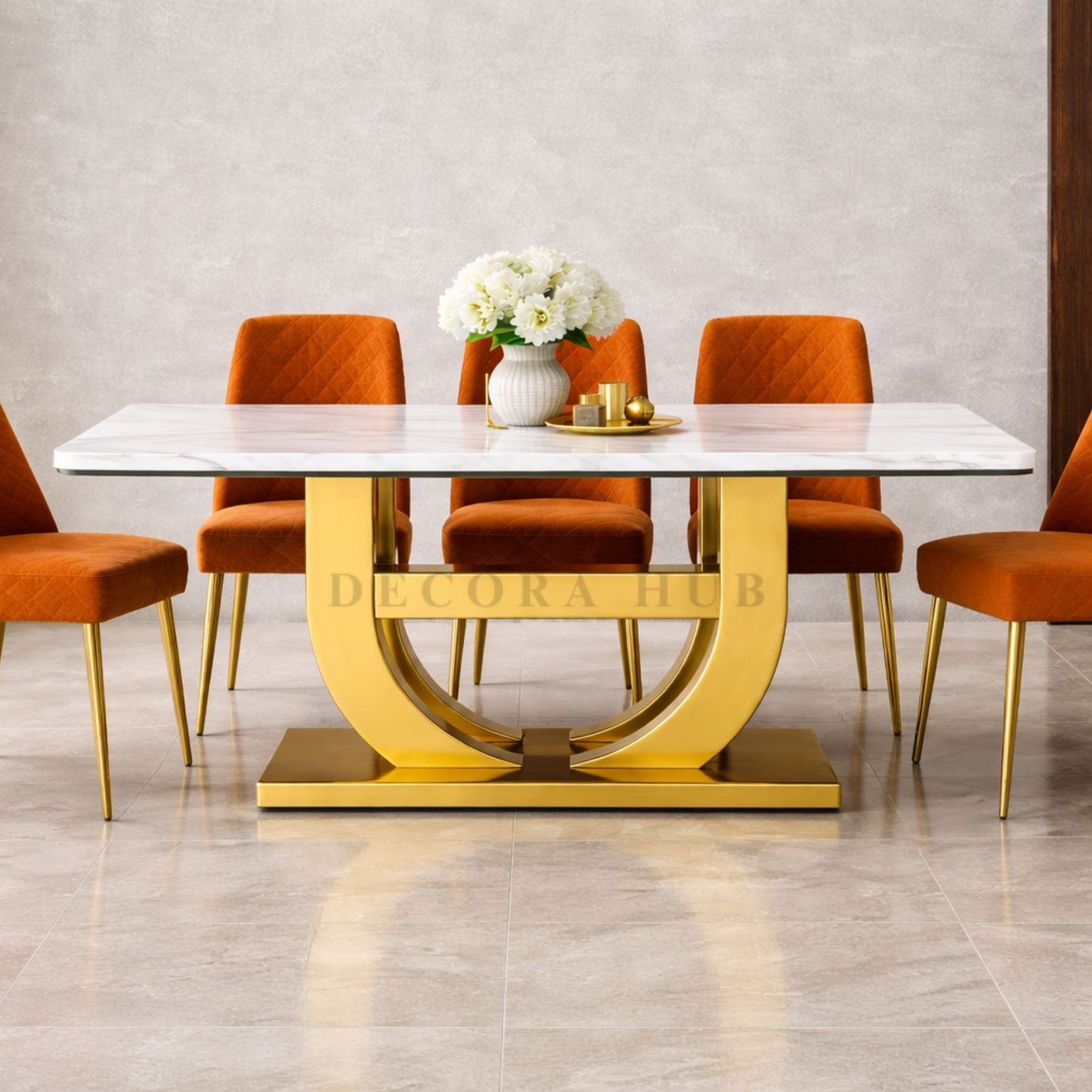 Marble Top Dining Table