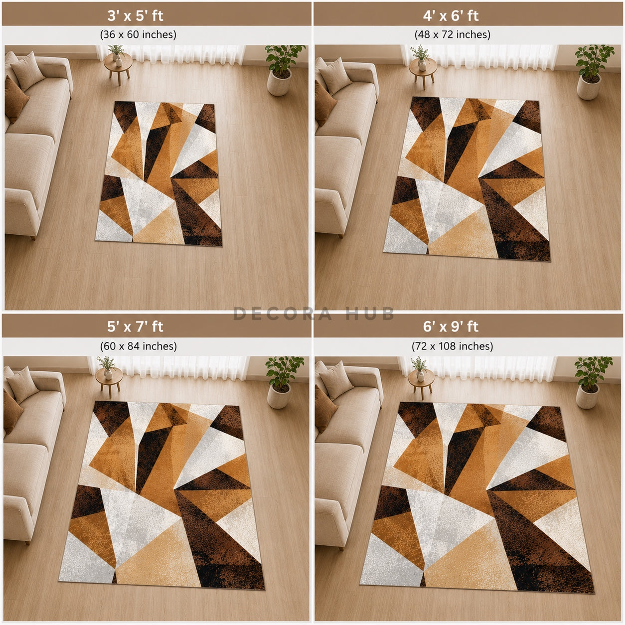 Obsidian Edge Living Room Rug