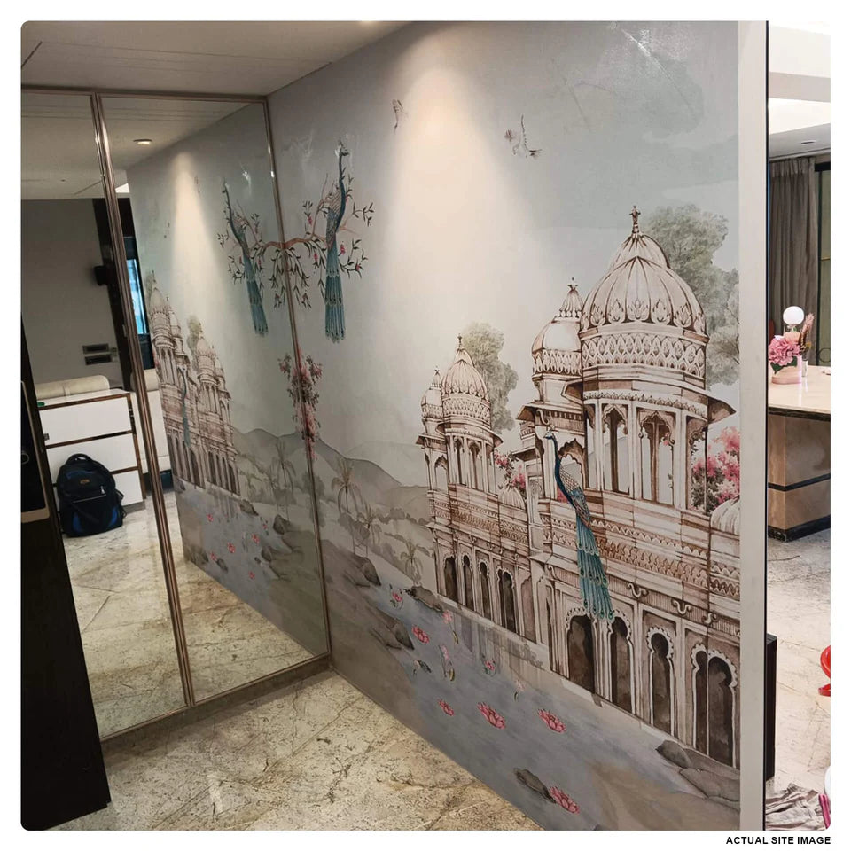 Indian Mahal Mural Wallpaper