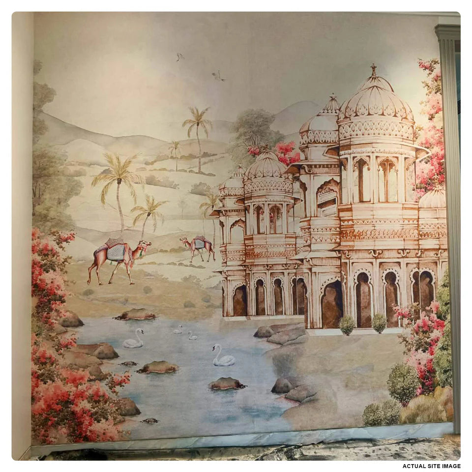 Indian Mahal Mural Wallpaper