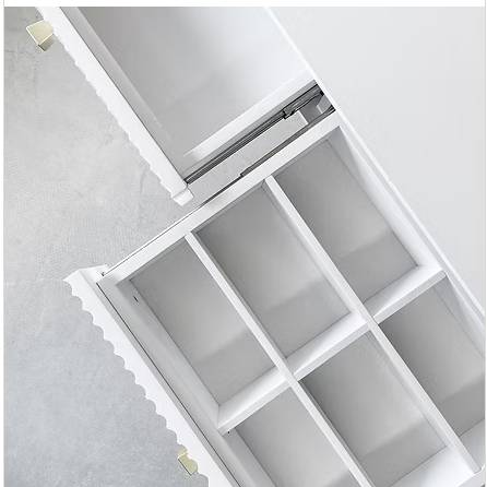 White Dual Drawer Console Table