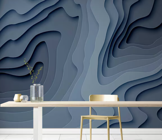 Blue 3D wallpaper