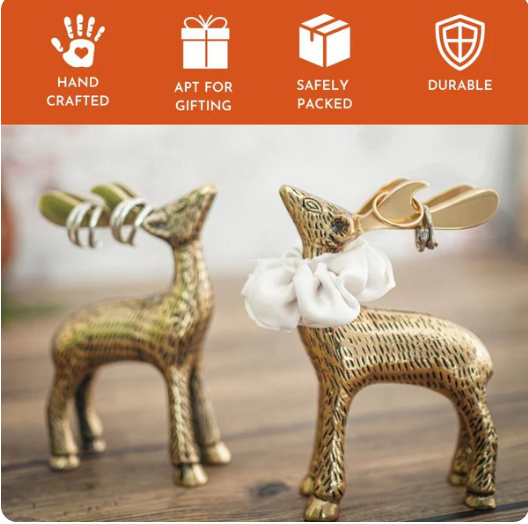 Metal Deer Candle Holder