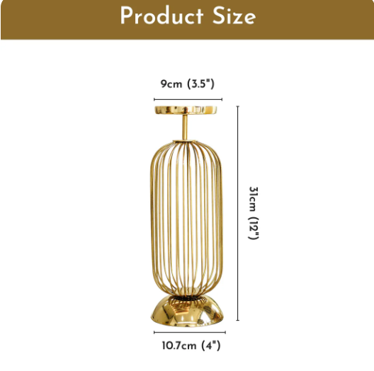 Large Cage Candle Holder