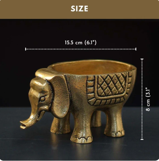 Elephant Metal Candle Holder