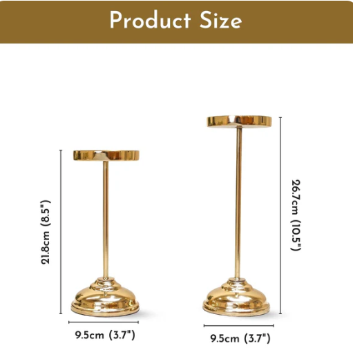 Pillar Candle Holder Set of 2