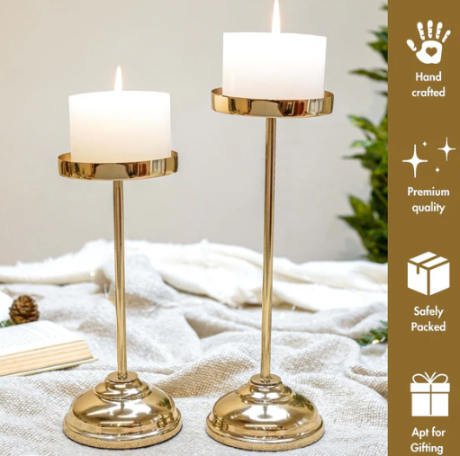 Pillar Candle Holder Set of 2
