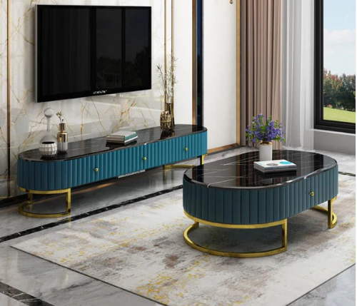 Sylish Blue Monarch TV Unit