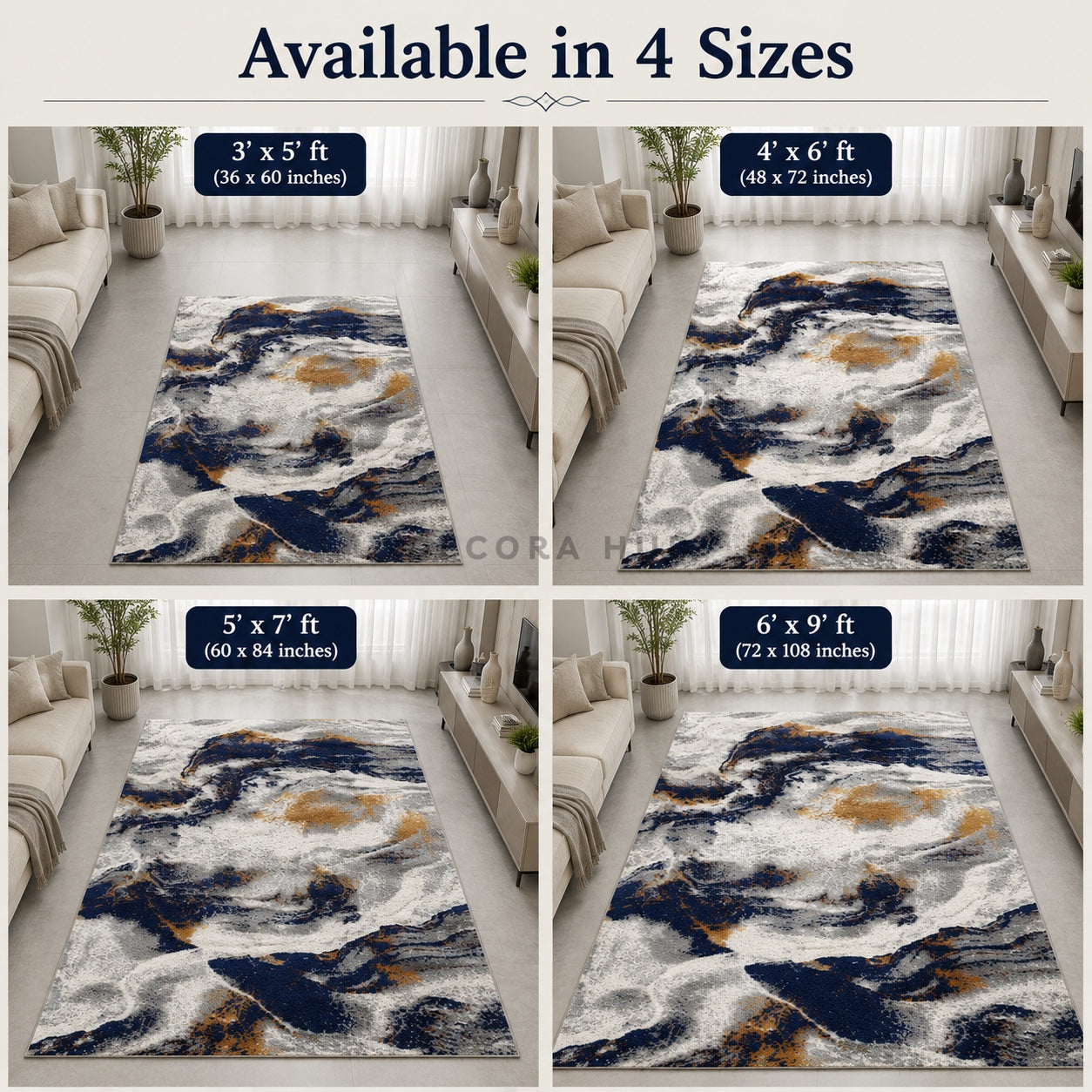Urban Blue Designer Rug