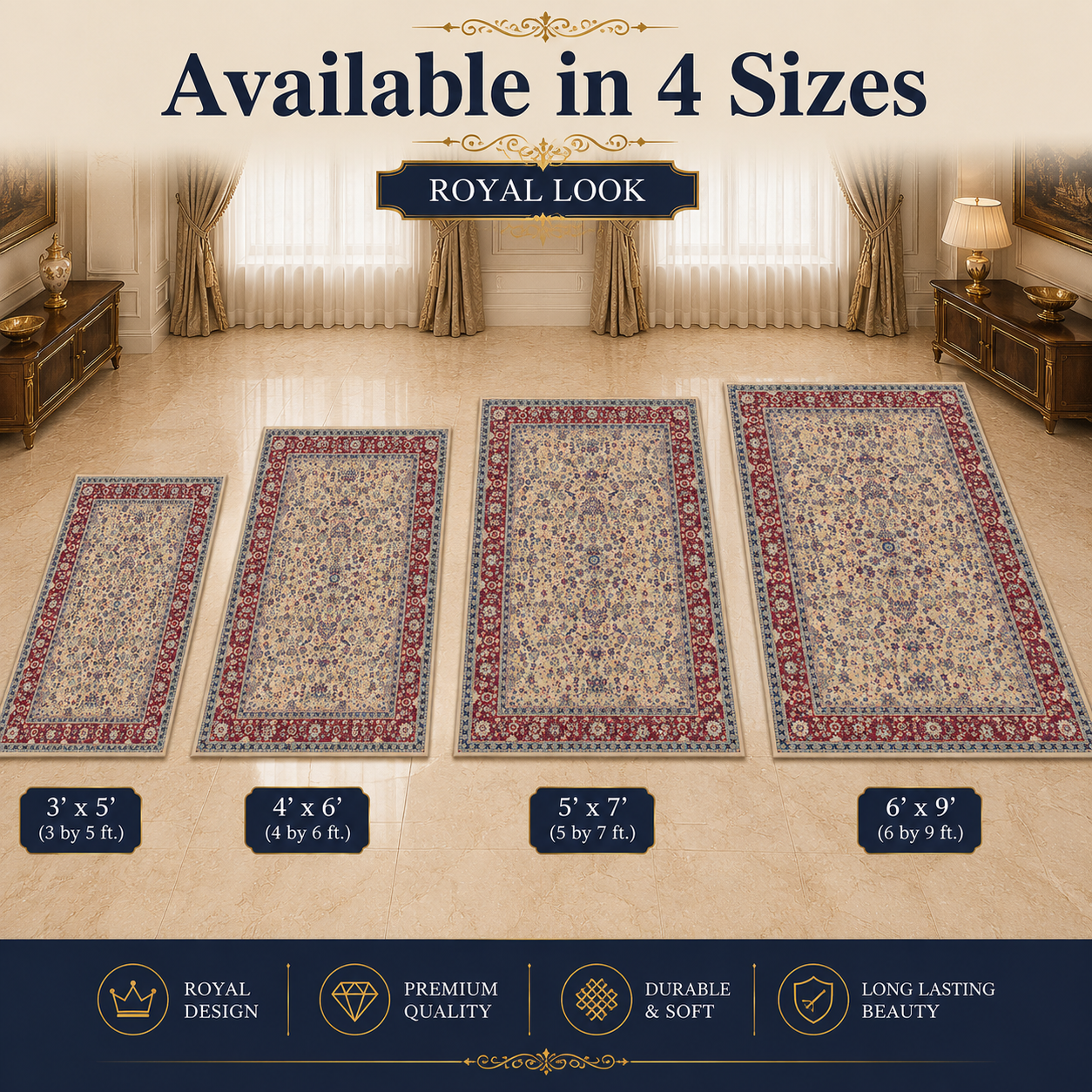 Vintage Persian Area Rug