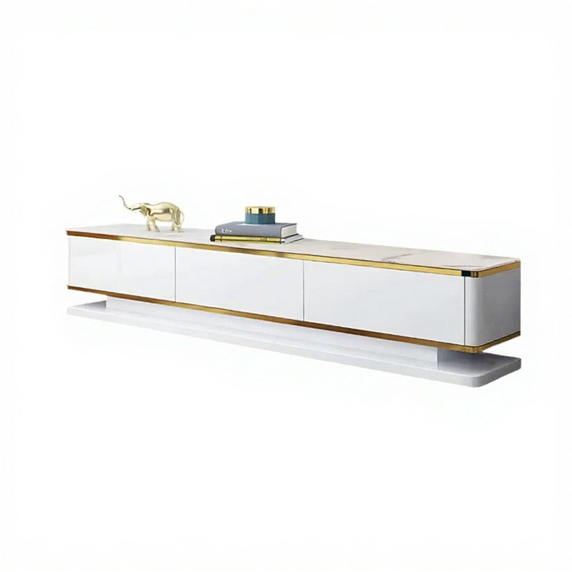 White Luxury TV Unit for Living Room