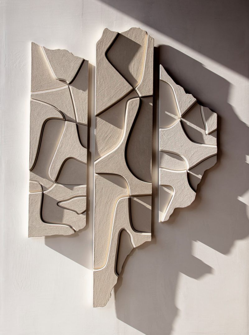 Terrascape – Sculpture beige Textured Wall art