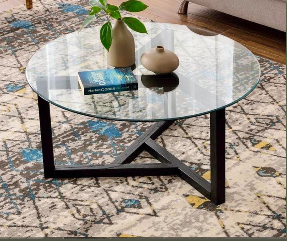Knocbel Round Glass Centre Table