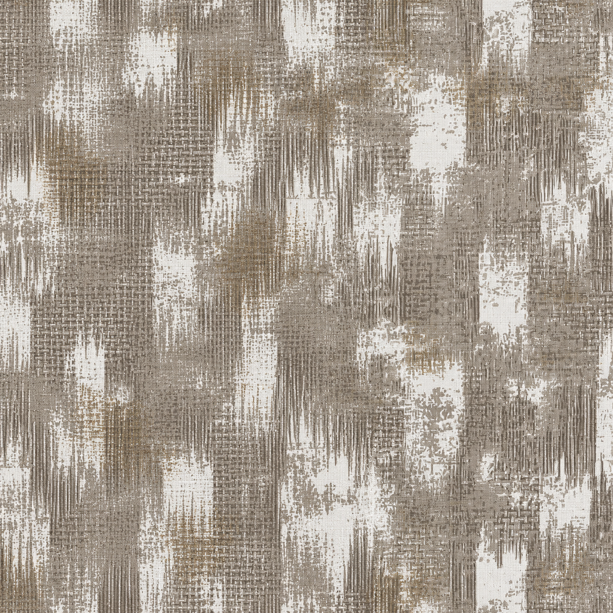 Taupe Distressed Weave Wallpaper 3
