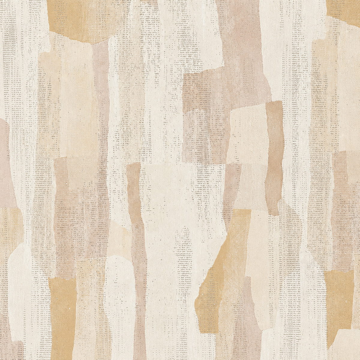 Golden Taupe Abstract Block Wallpaper - detail