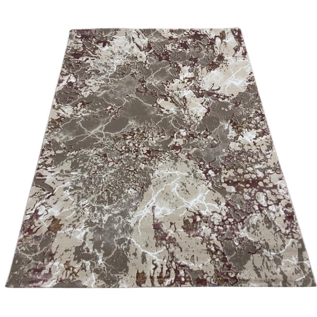 Beige Storm Veil Abstract Designer Carpet
