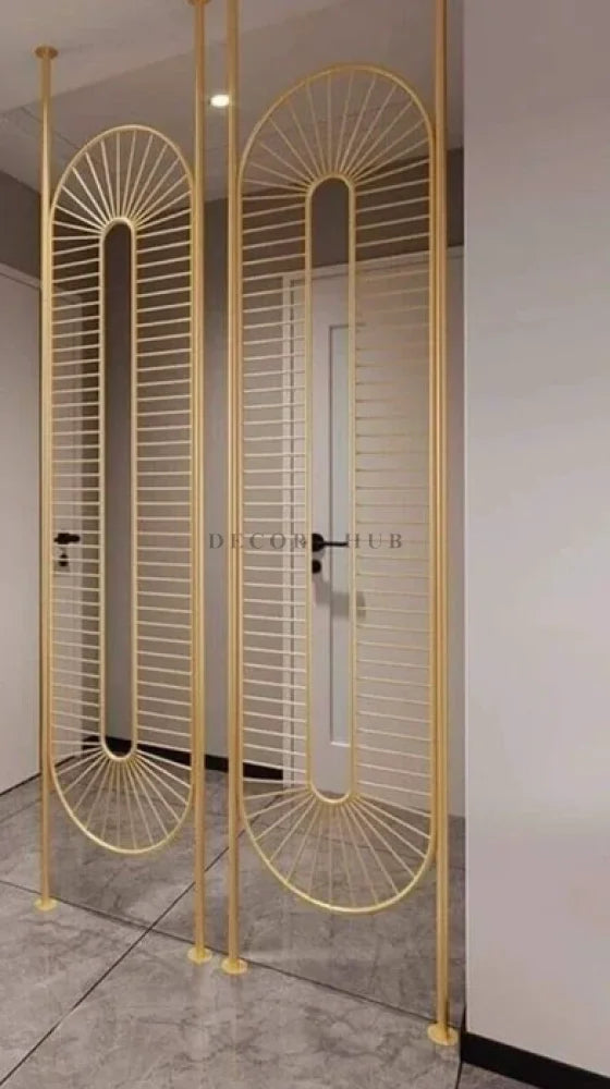 Golden Stainless Steel Room Partition