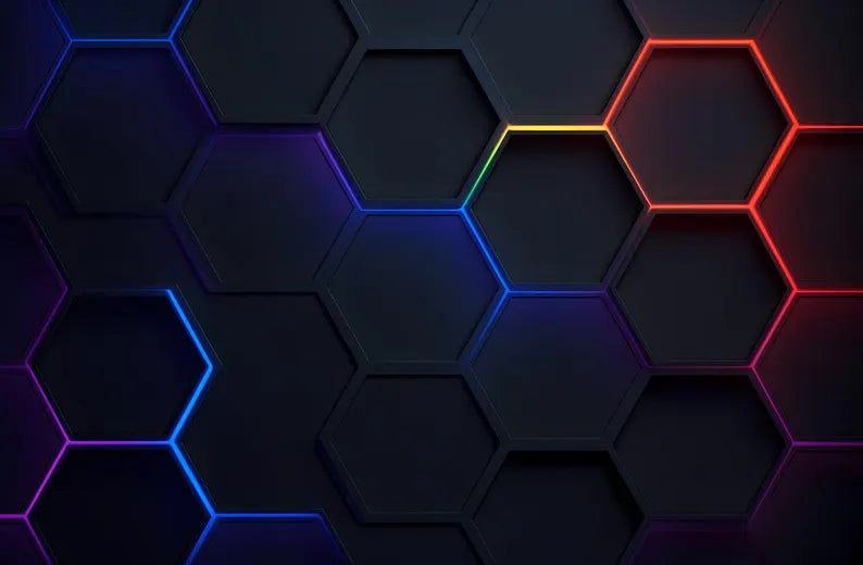 Futuristic Hexagonal Wallpaper