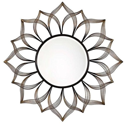 Metal Sunflower Wall Mirror
