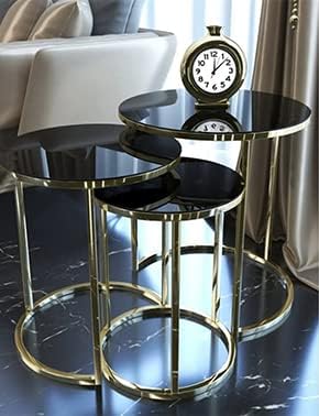 Luxurious Nesting Table Three Table Set