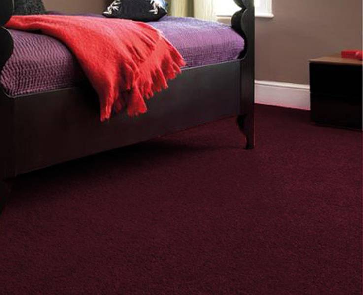 Pari Plus Maroon Wall To Wall Carpet