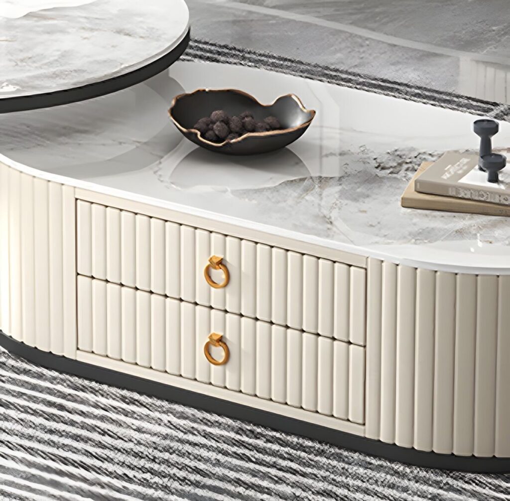 Designer Centre Table With Marble