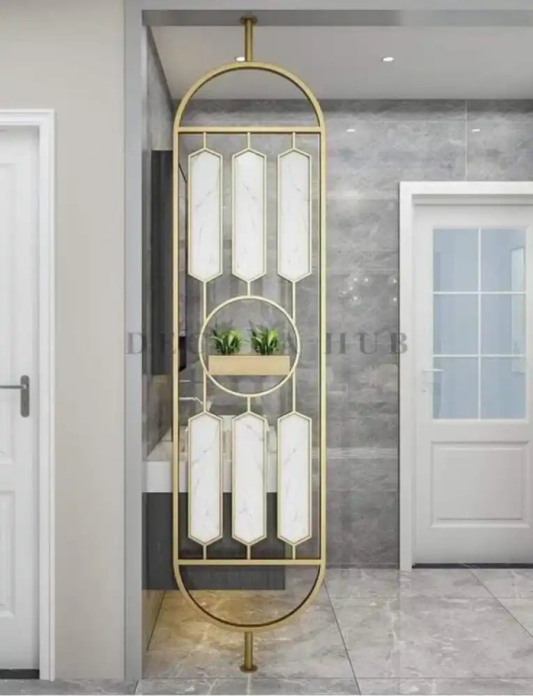 Stainless Steel PVD Partition With Planter Storage