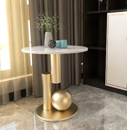 Eliza Luxurious side table with a marble top