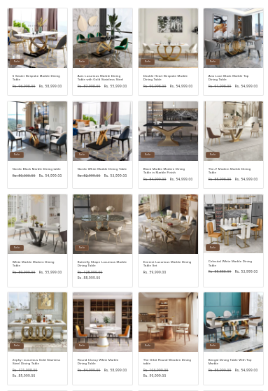 Marble DIning Tables - DecoraHub