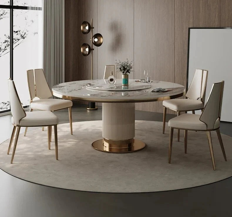Marble Round Dining Table